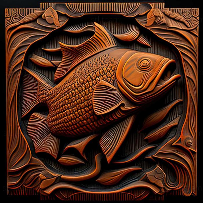 3D model Barbus tikto fish (STL)
